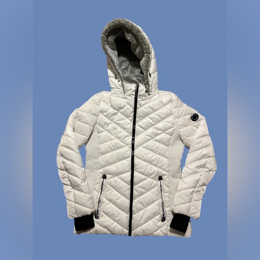Nautica White Puffer Parka Jacket Winter Women’s Size M